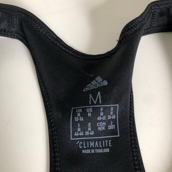 Adidas Climalite Black Sports Bra NWT - Picture 3 of 4
